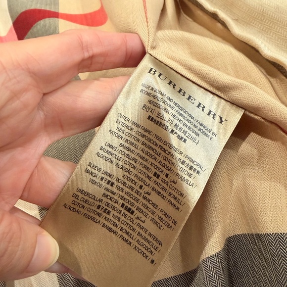 Burberry's Crombrook iconic beige mid-length trench coat size 8UK/S - Picture 13 of 16